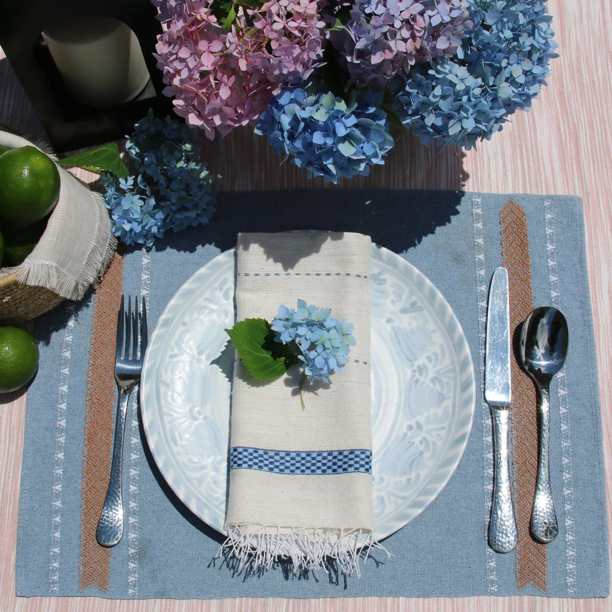 Hora Cotton Napkin with Fringe
