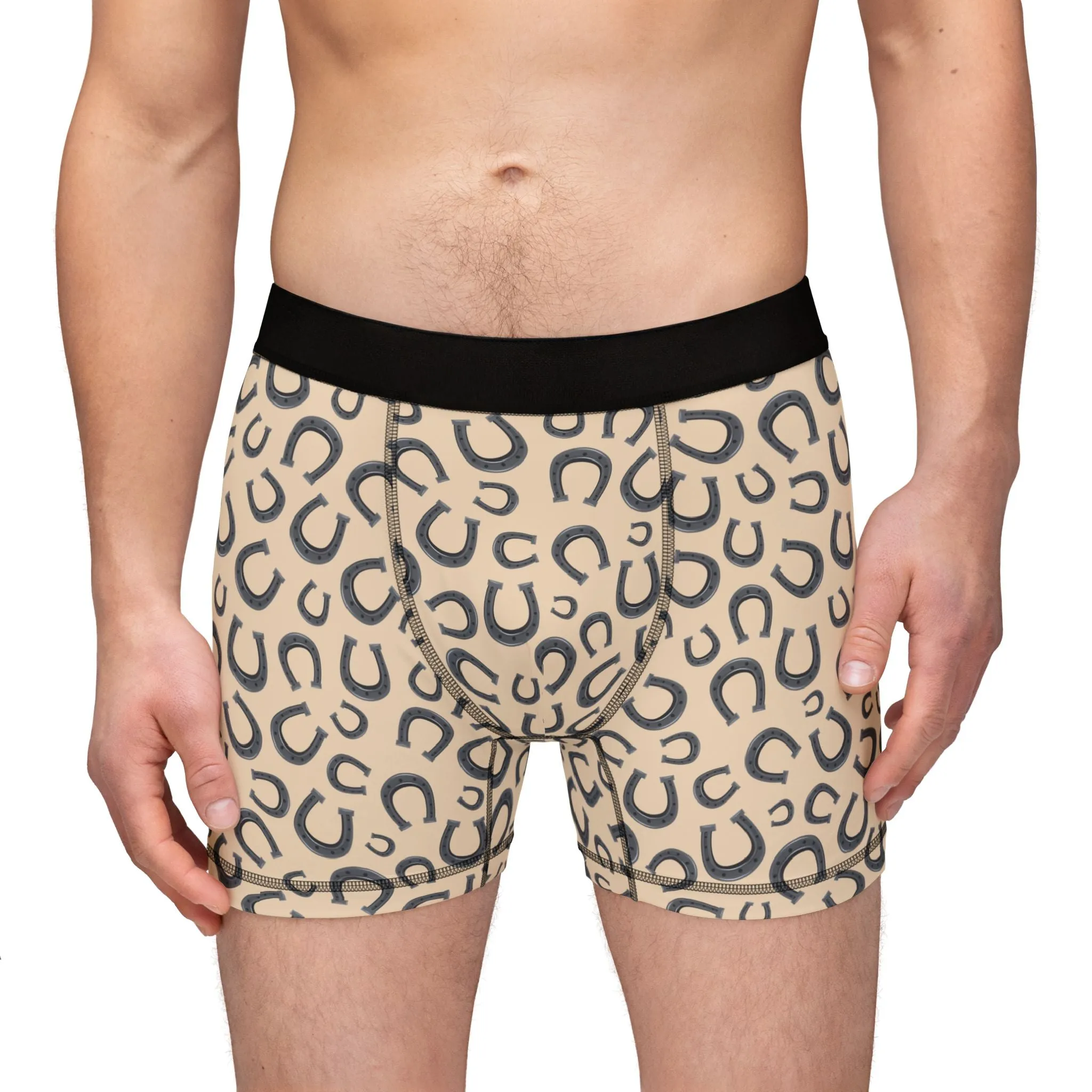 Horseshoe Print Men's Boxers - Stylish & Comfortable Edition