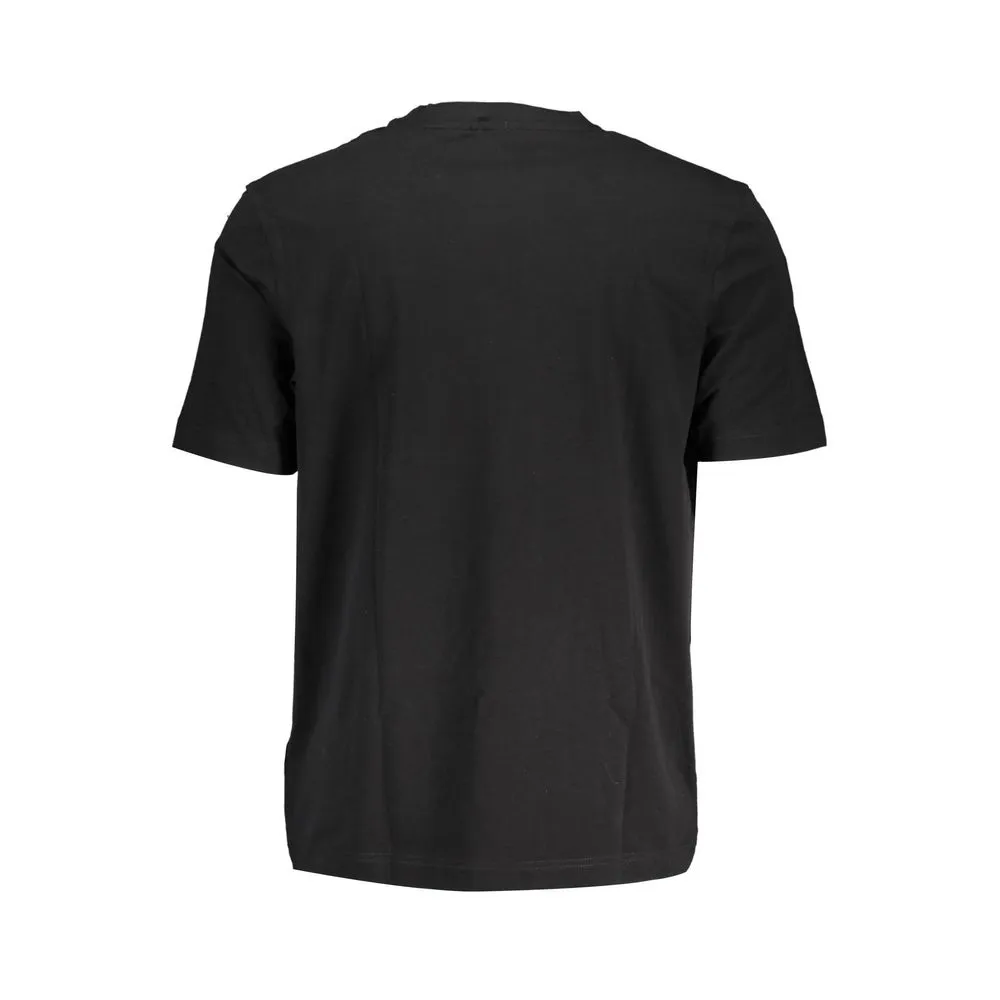 Hugo Boss Black Cotton Men T-Shirt