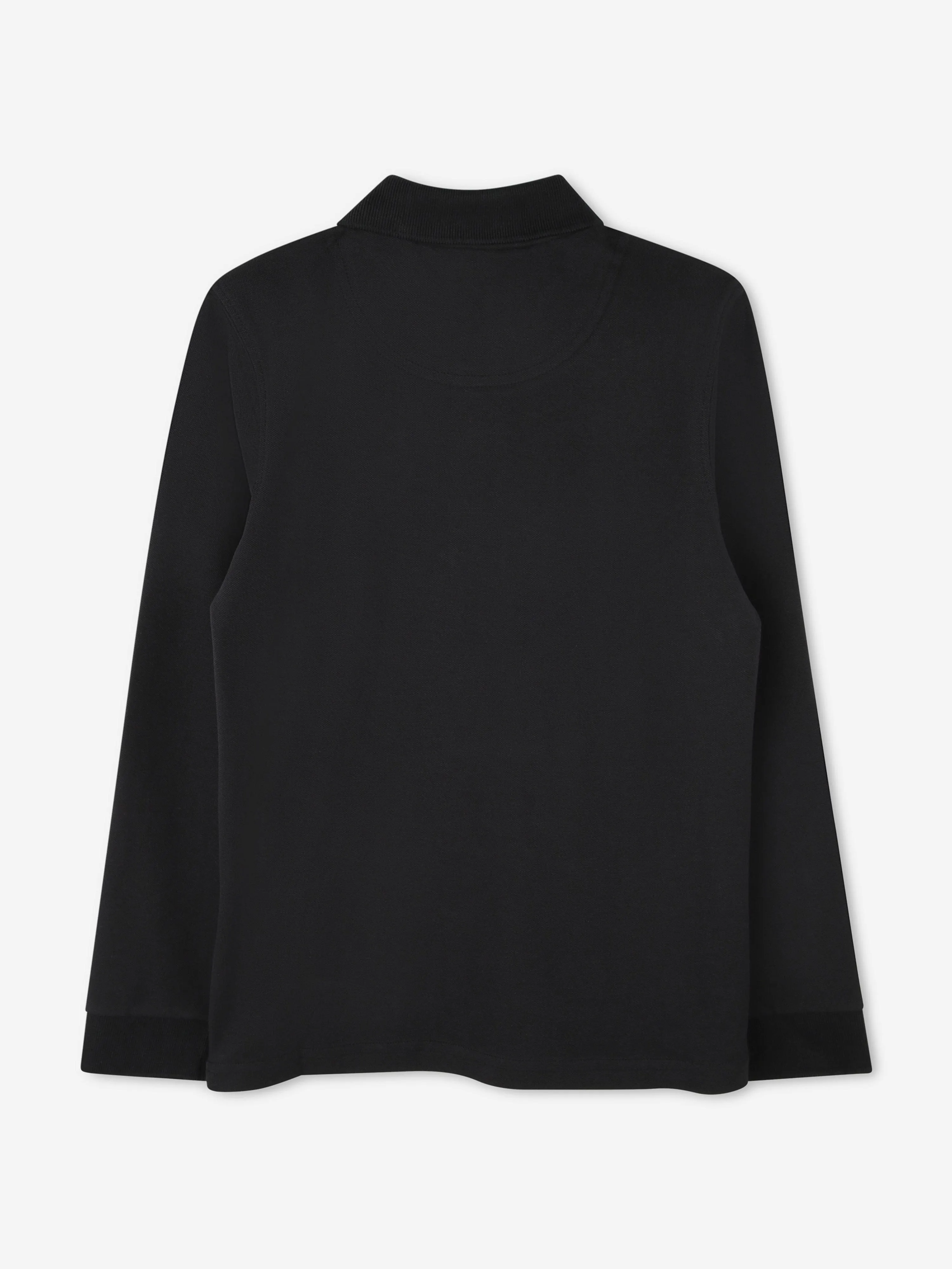 Hugo Boys Long Sleeve Polo Shirt in Black