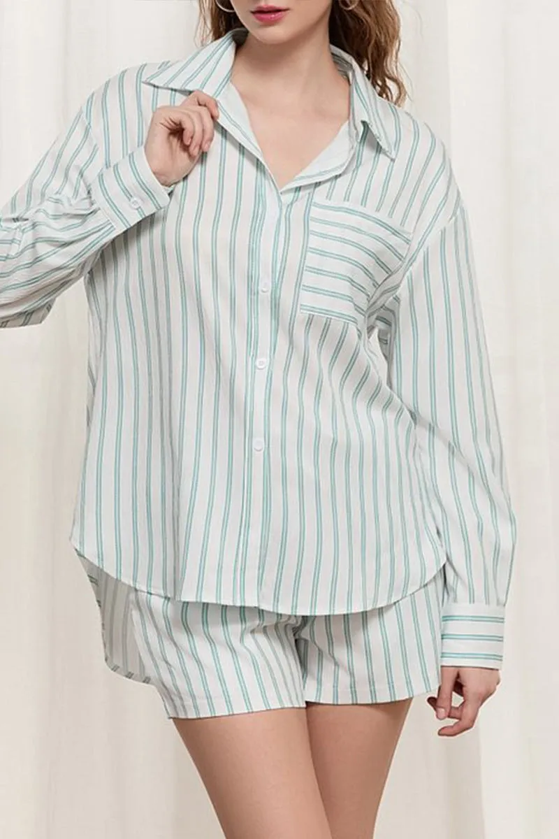 HUR1314 Breezy Stripes Lounge Set