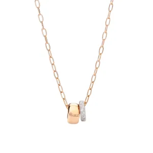 Iconica 18K Rose Gold Diamond Pendant Necklace