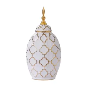 ILSMYSUTRA® Ceramic Flower Vase Modern Porcelain Ginger Jar for Desk Living Room Bedroom M|Home D?©Cor|Vases