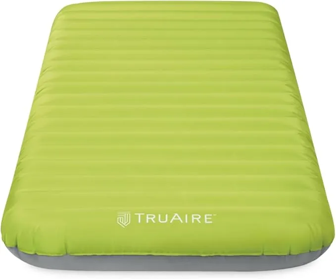 Intex 64097EP TruAire Luxury Camping Mat: Inflatable Sleeping Pad – Durable Outdoor Use – Puncture-Resistant – Includes QuickFill Air Pump – 300lb Weight Capacity
