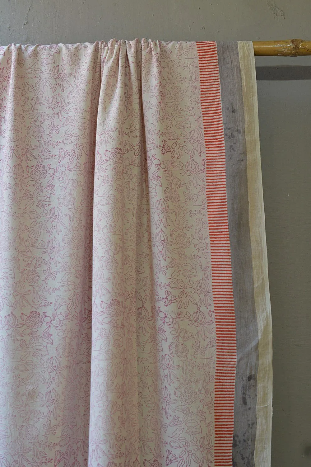 Khadi Saree - Printed Botanical