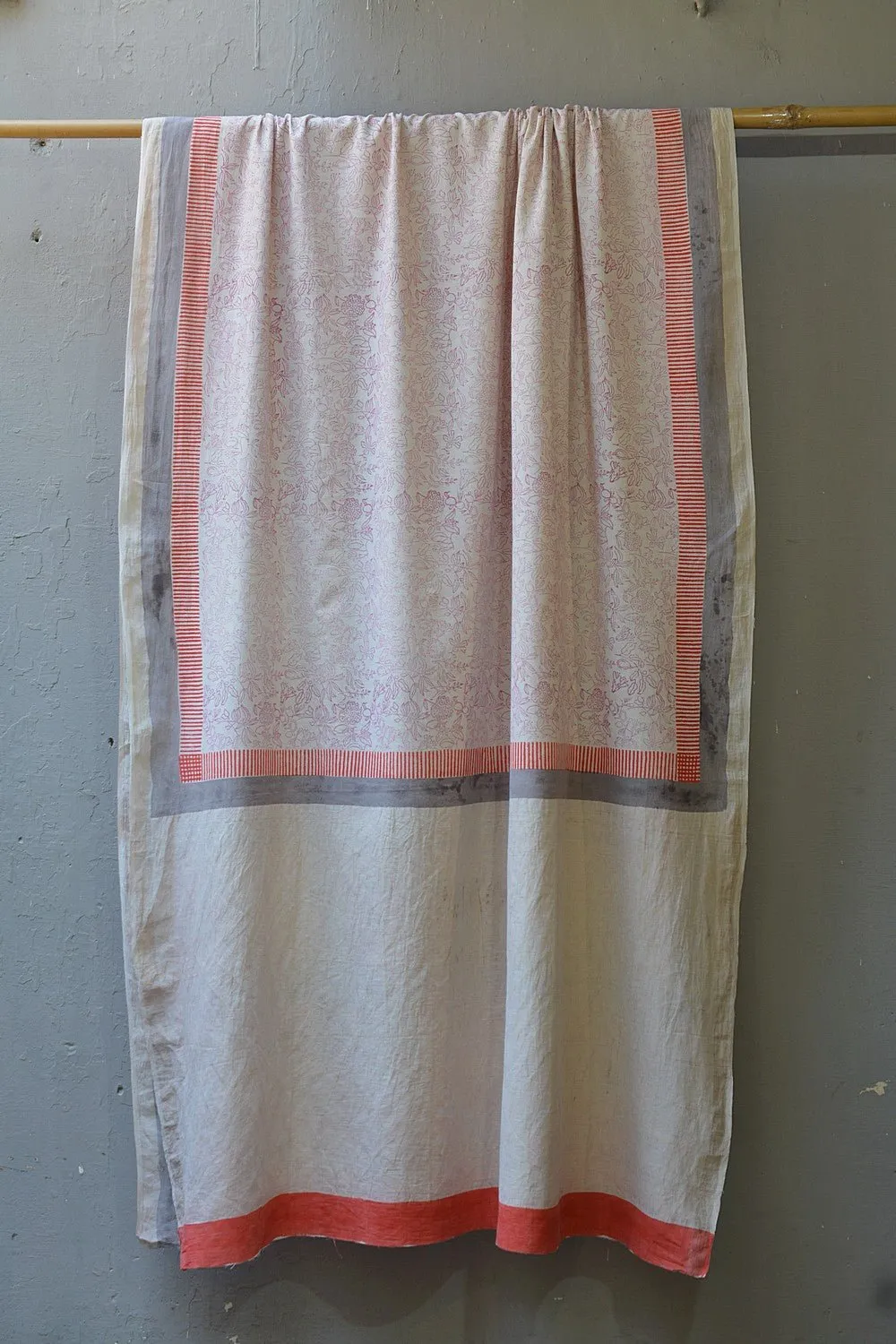 Khadi Saree - Printed Botanical