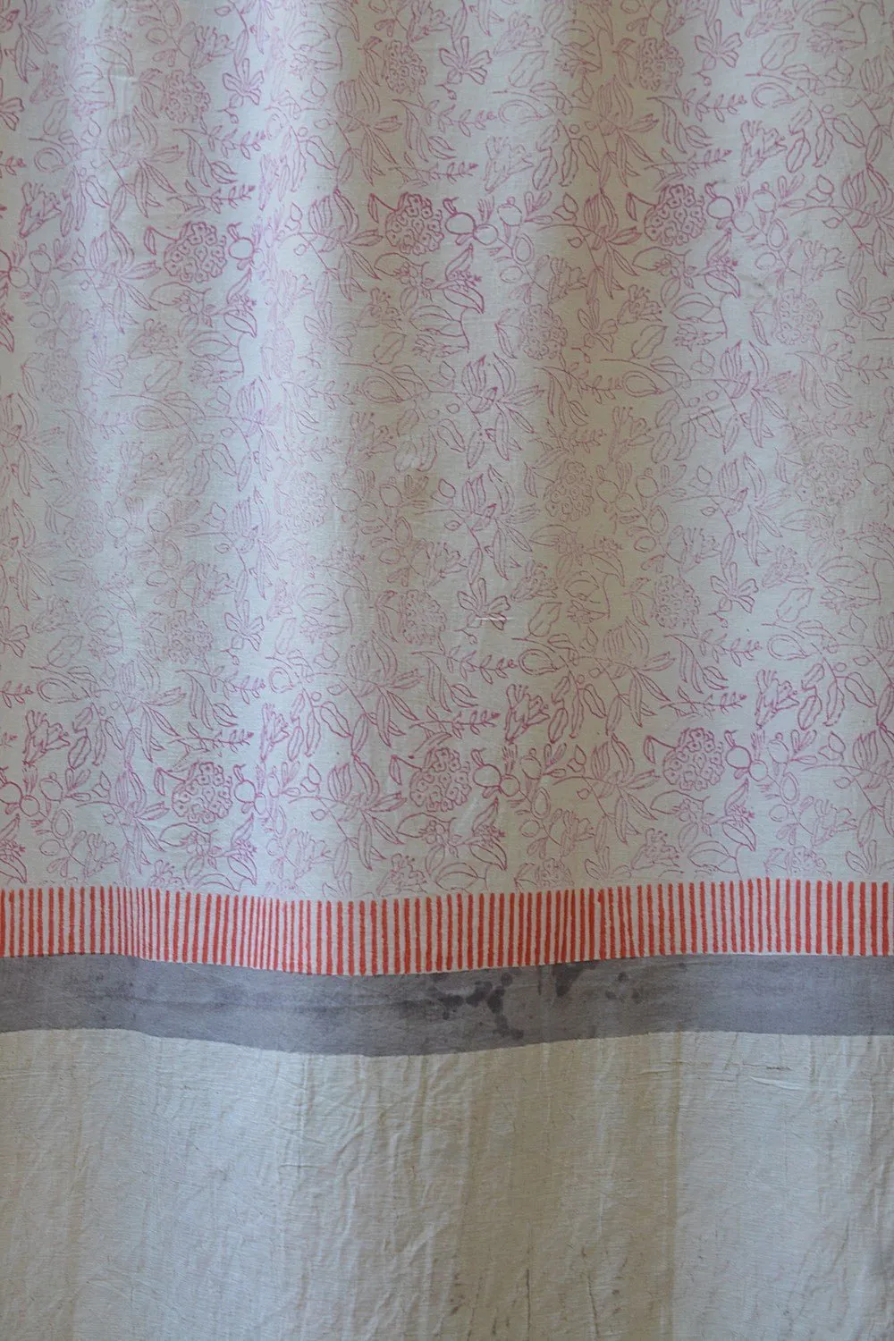 Khadi Saree - Printed Botanical