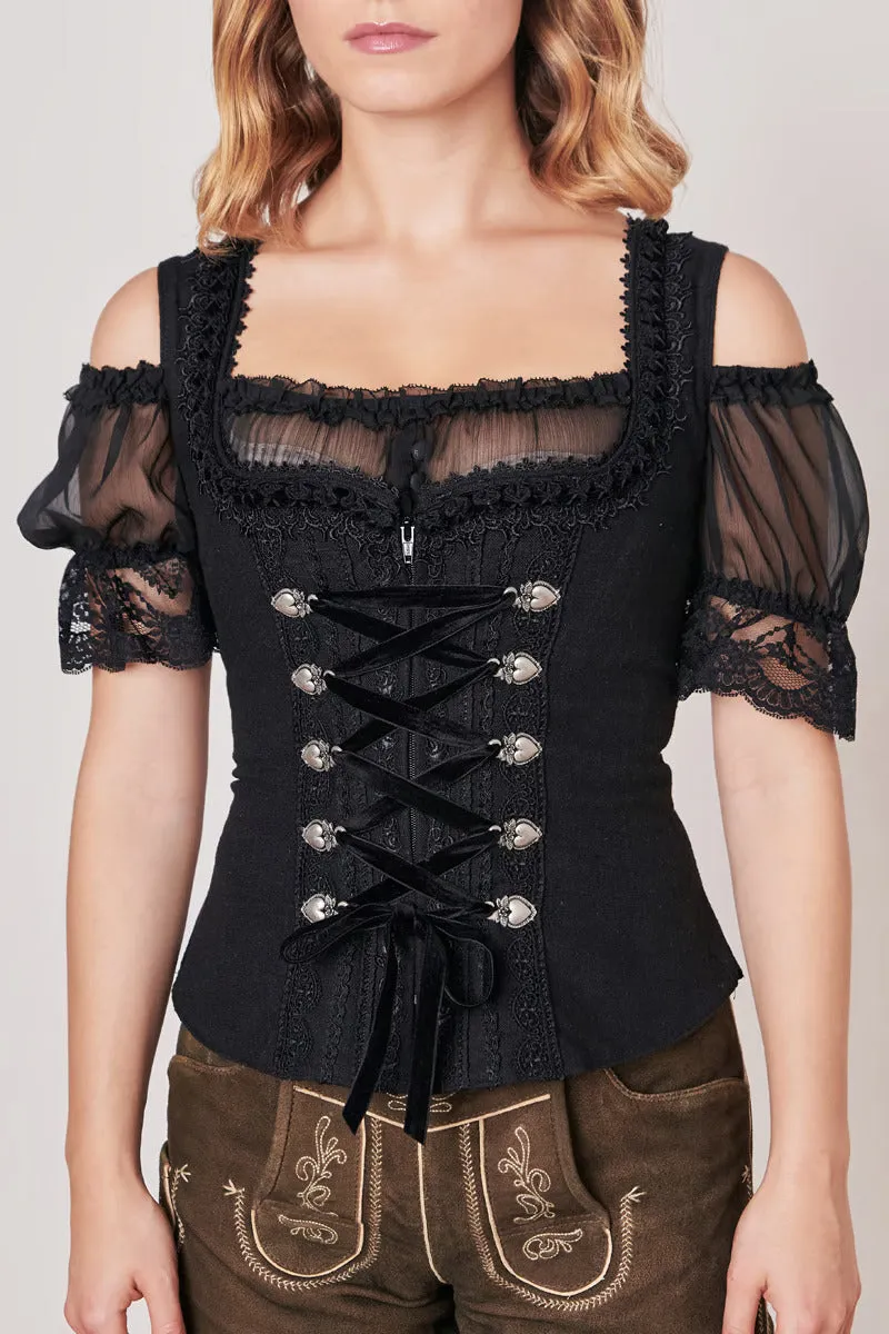 Kruger Traditional Bodice "Moonnight" black