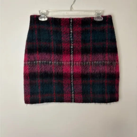 Lauren Ralph Lauren Mini Pencil Skirt  Liddle Plaid Wool Blend Size 6