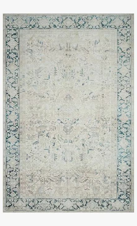 Lenna Rug Magnolia Home by Joanna Gaines - LEA-06 Natural/Denim