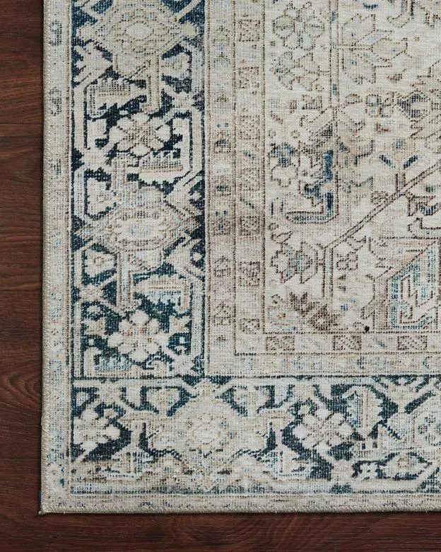 Lenna Rug Magnolia Home by Joanna Gaines - LEA-06 Natural/Denim