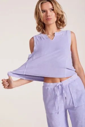 Lilac French Terry Muscle Tank