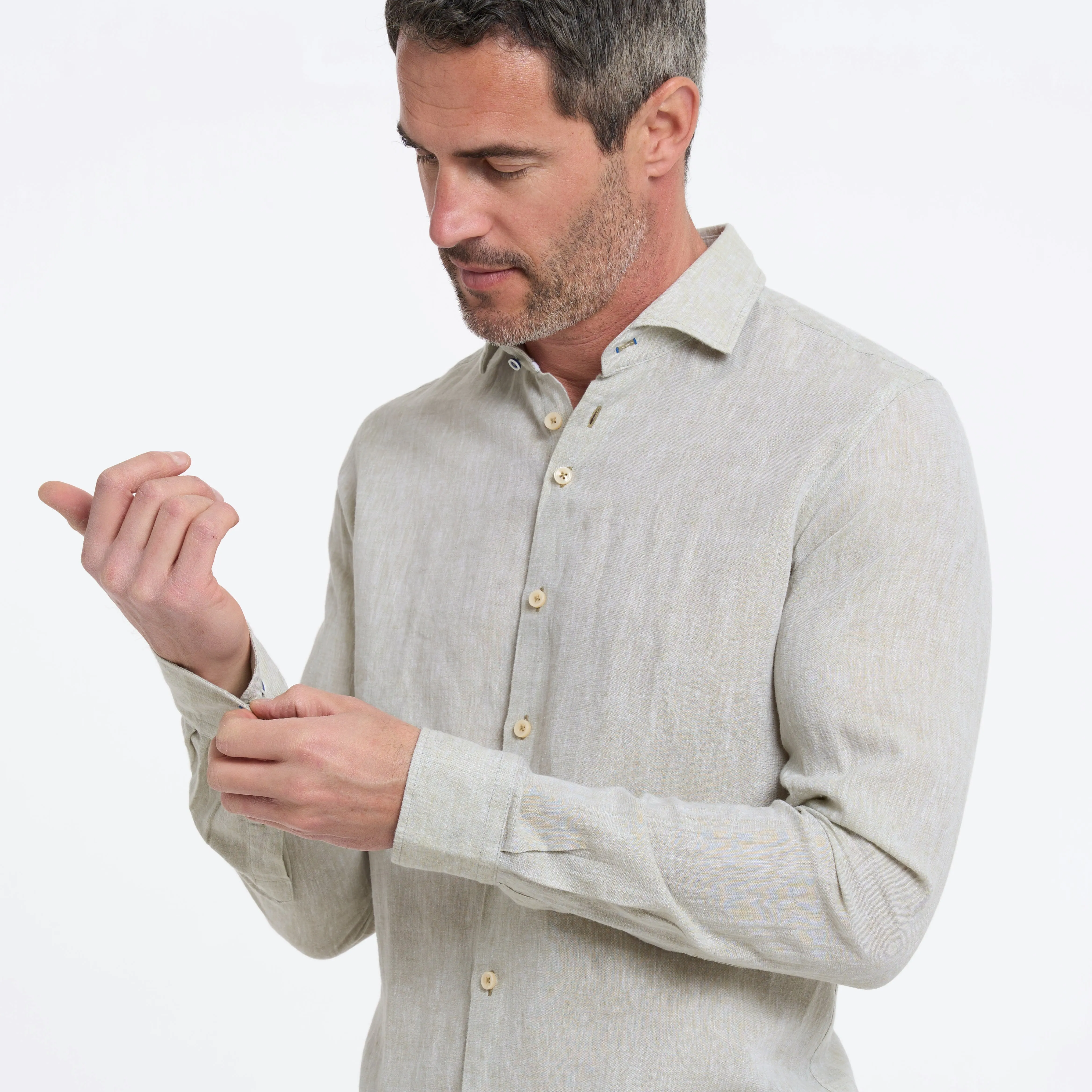 Linen blend shirt