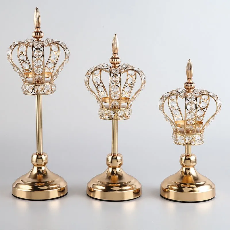 Luxurious Crystal Iron Candlesticks – Elevate Your Home with Elegance and Sophistication