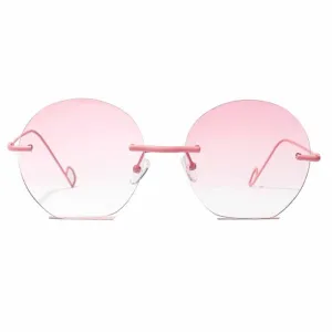 Marella Pink Transparent Borderless Aviators
