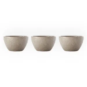 Maxwell & Williams Dune Bowls Taupe Set of 3 12cm DR0433