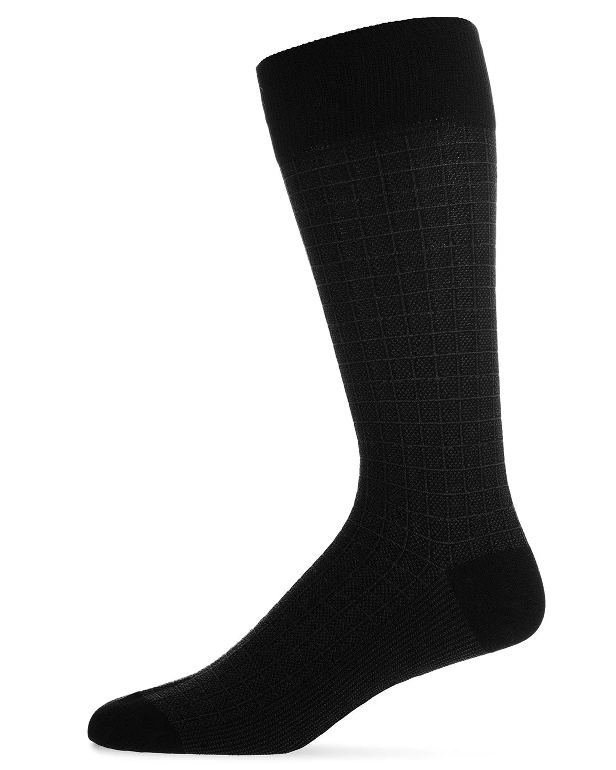 Men's 3 Pair Pack Assorted Mercerized Cotton Blend Crew Socks