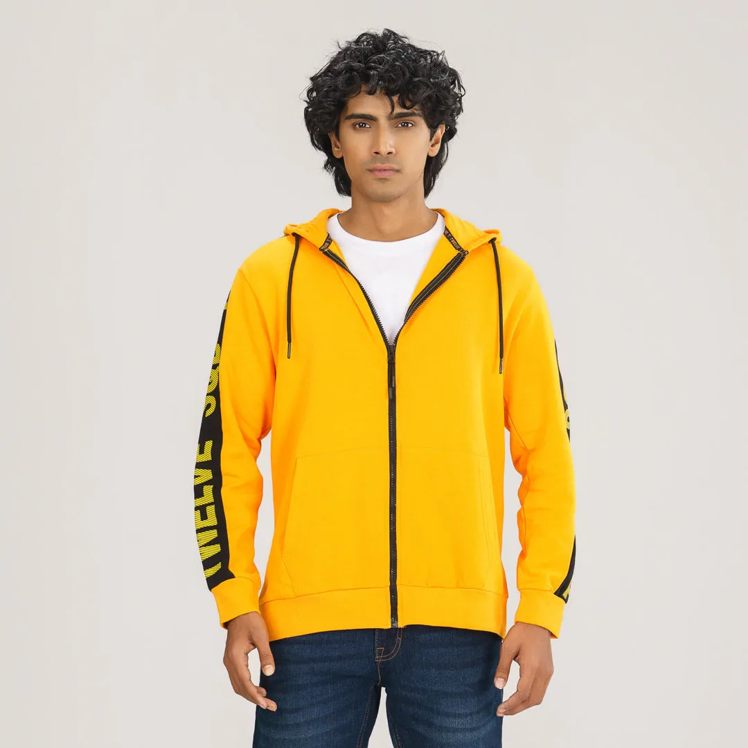 Mens Yellow Hoodie