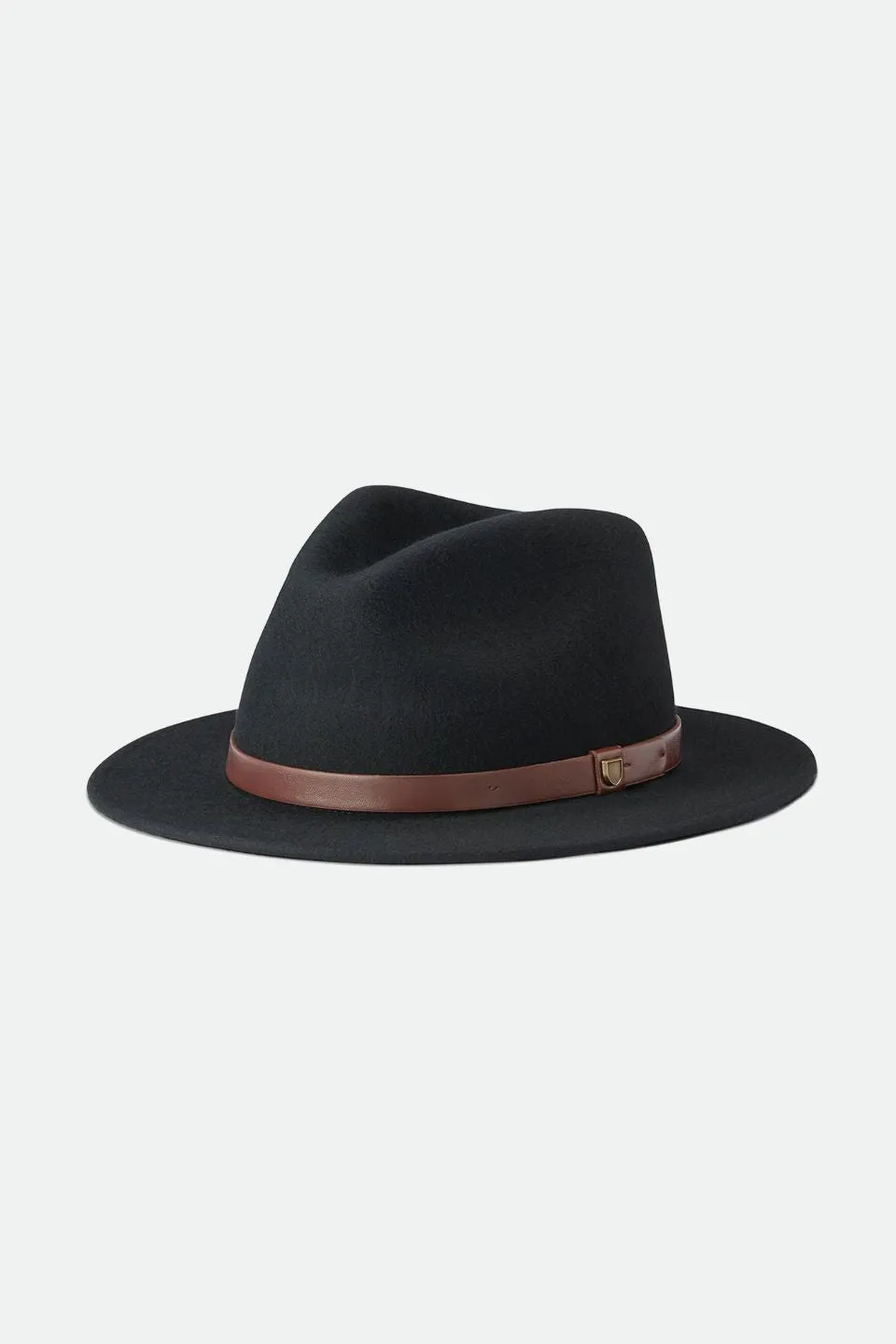 Messer Fedora Black Wool Felt Hat