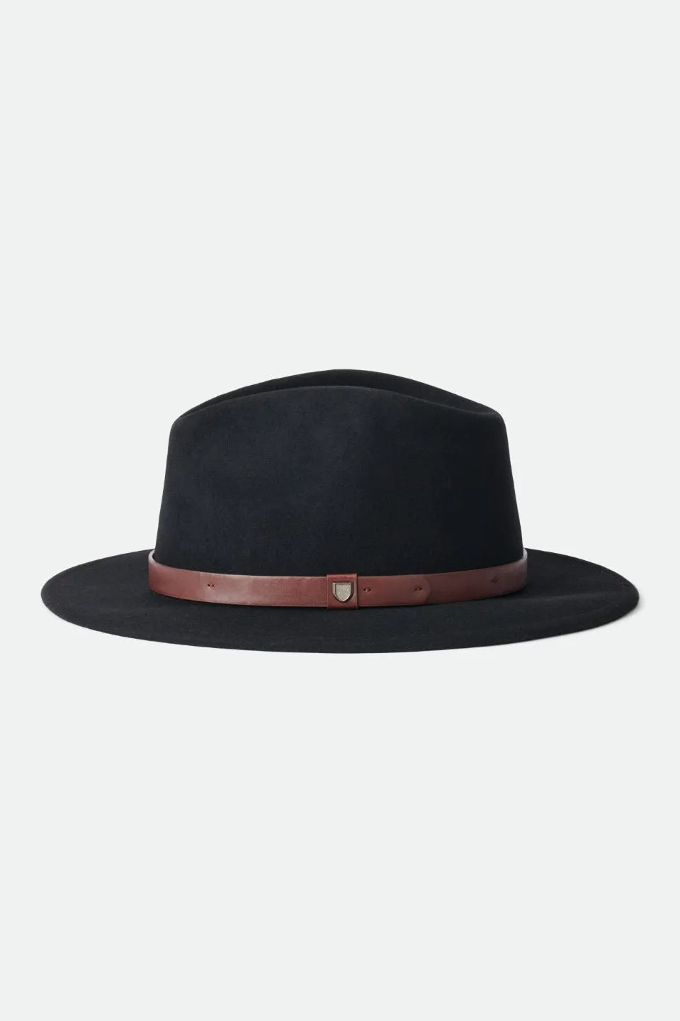 Messer Fedora Black Wool Felt Hat