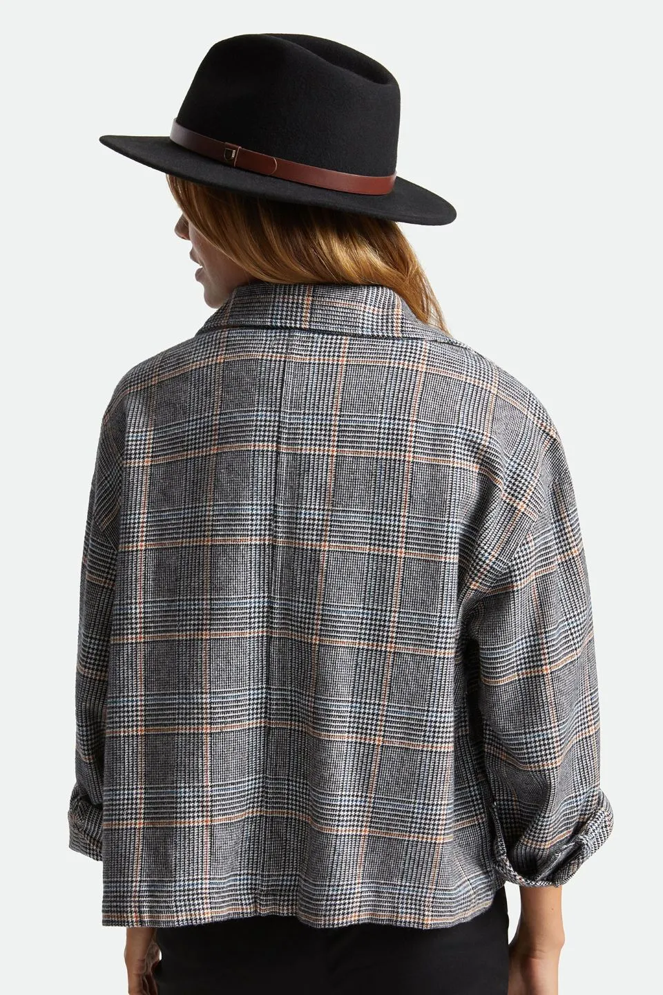 Messer Fedora Black Wool Felt Hat