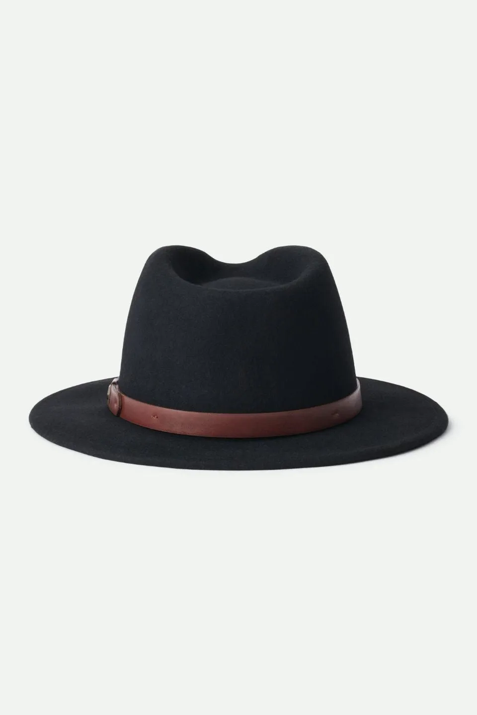 Messer Fedora Black Wool Felt Hat