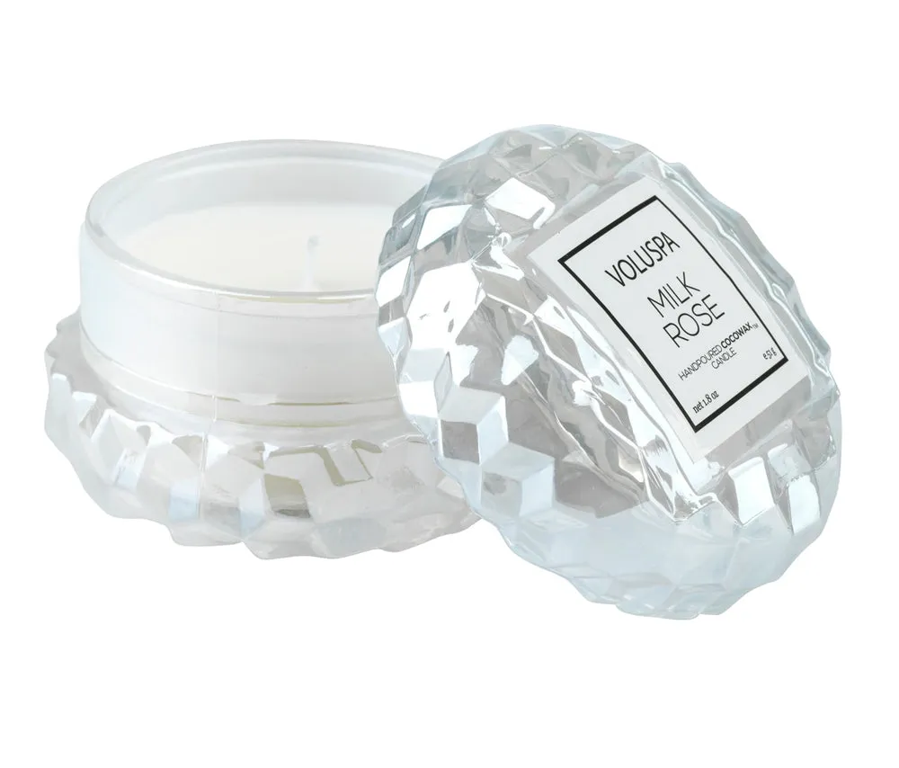Milk Rose Macaron Candle