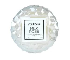 Milk Rose Macaron Candle