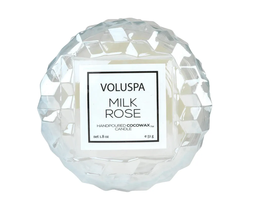 Milk Rose Macaron Candle