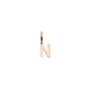 Mini Letter N - Gold