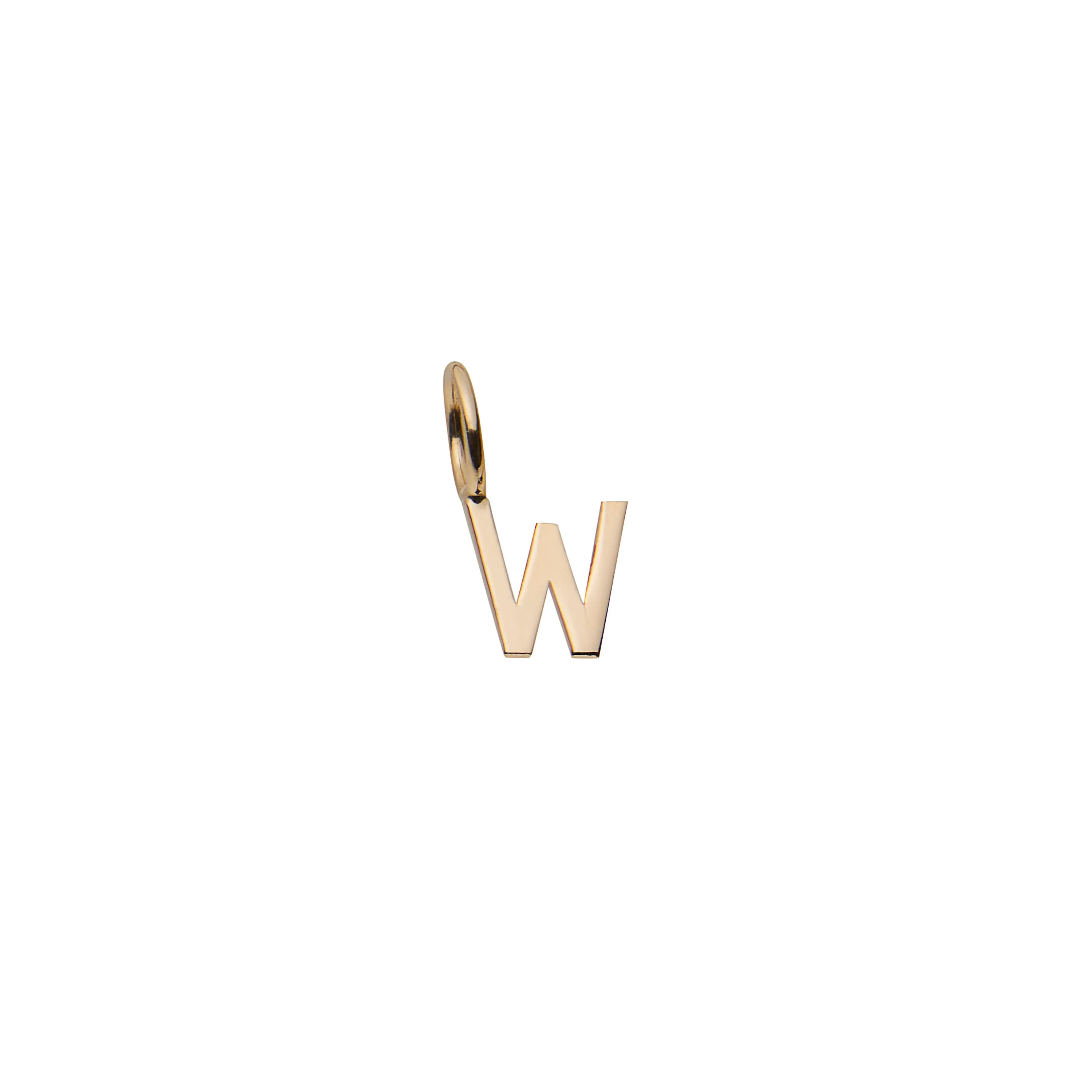 Mini Letter W - Gold