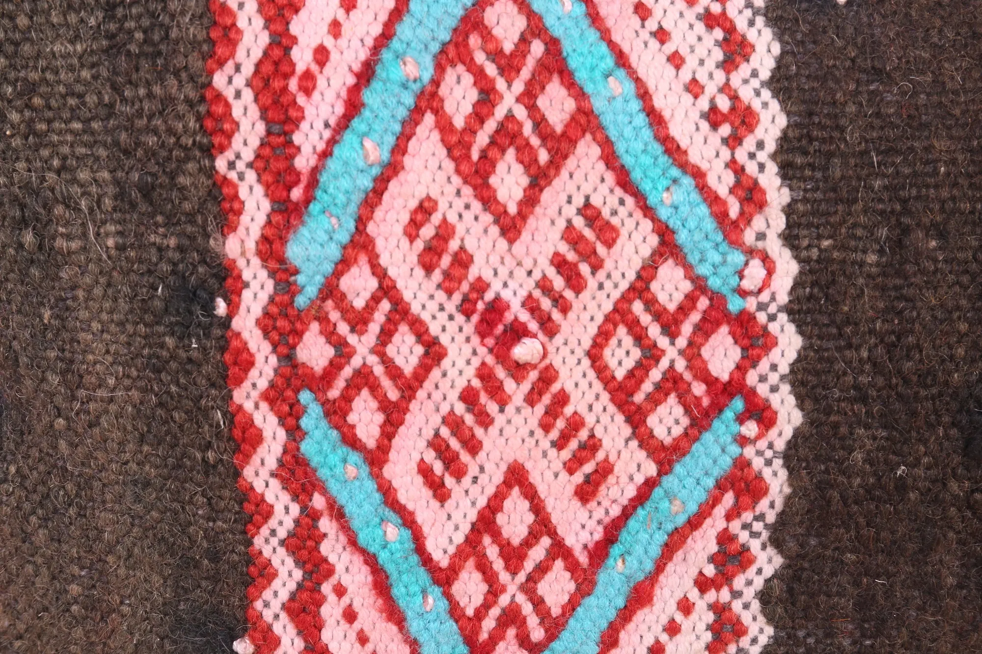 Moroccan vintage pillow 12.5 inches X 21.2 inches