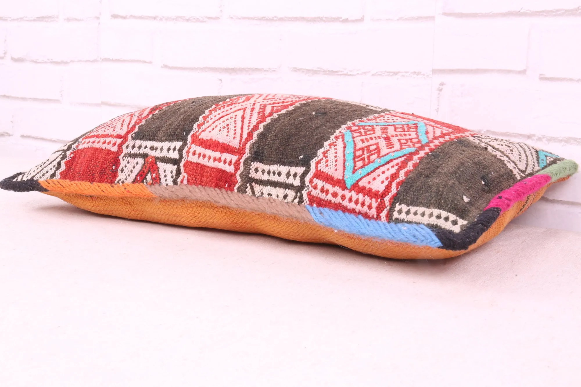 Moroccan vintage pillow 12.5 inches X 21.2 inches