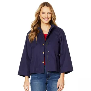 Motto Women's Plus Size Poplin Anorak Jacket