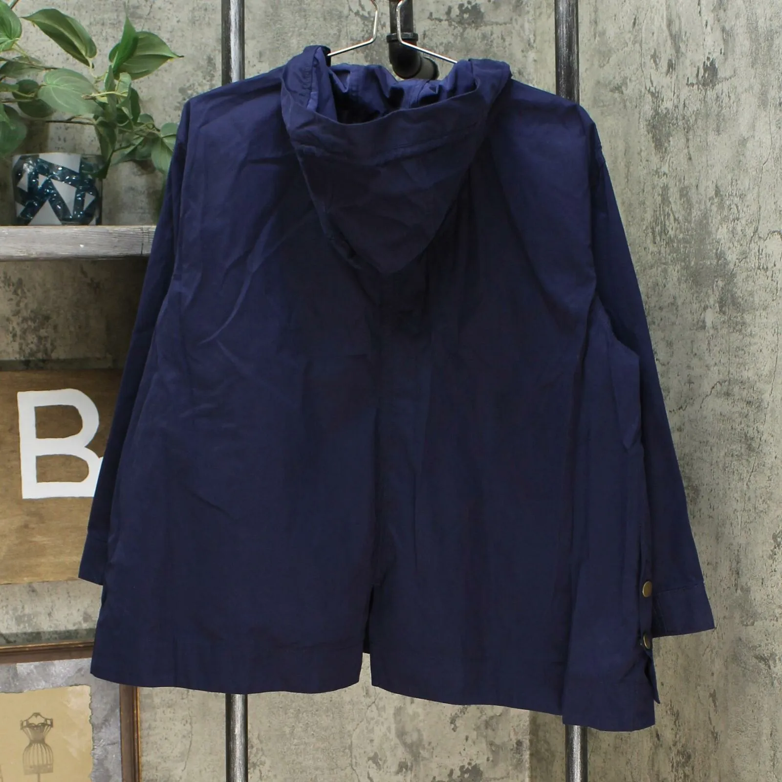 Motto Women's Plus Size Poplin Anorak Jacket