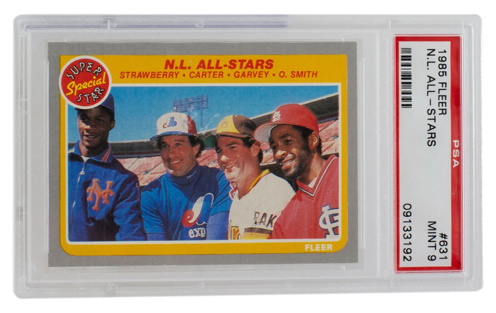 National League All Stars 1985 Topps #631 Baseball Card PSA/DNA Mint 9