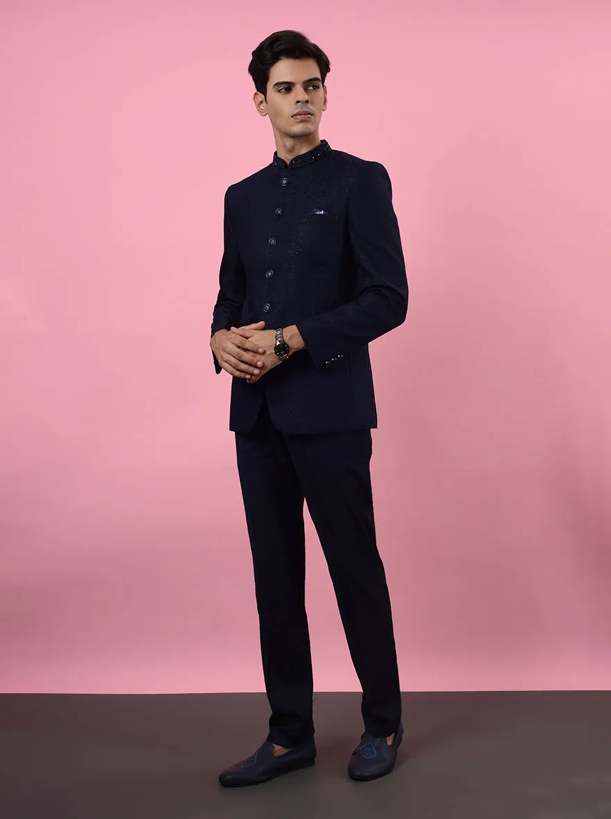 Navy Blue Jodhpuri Suit | JadeBlue
