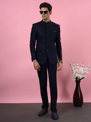 Navy Blue Jodhpuri Suit | JadeBlue