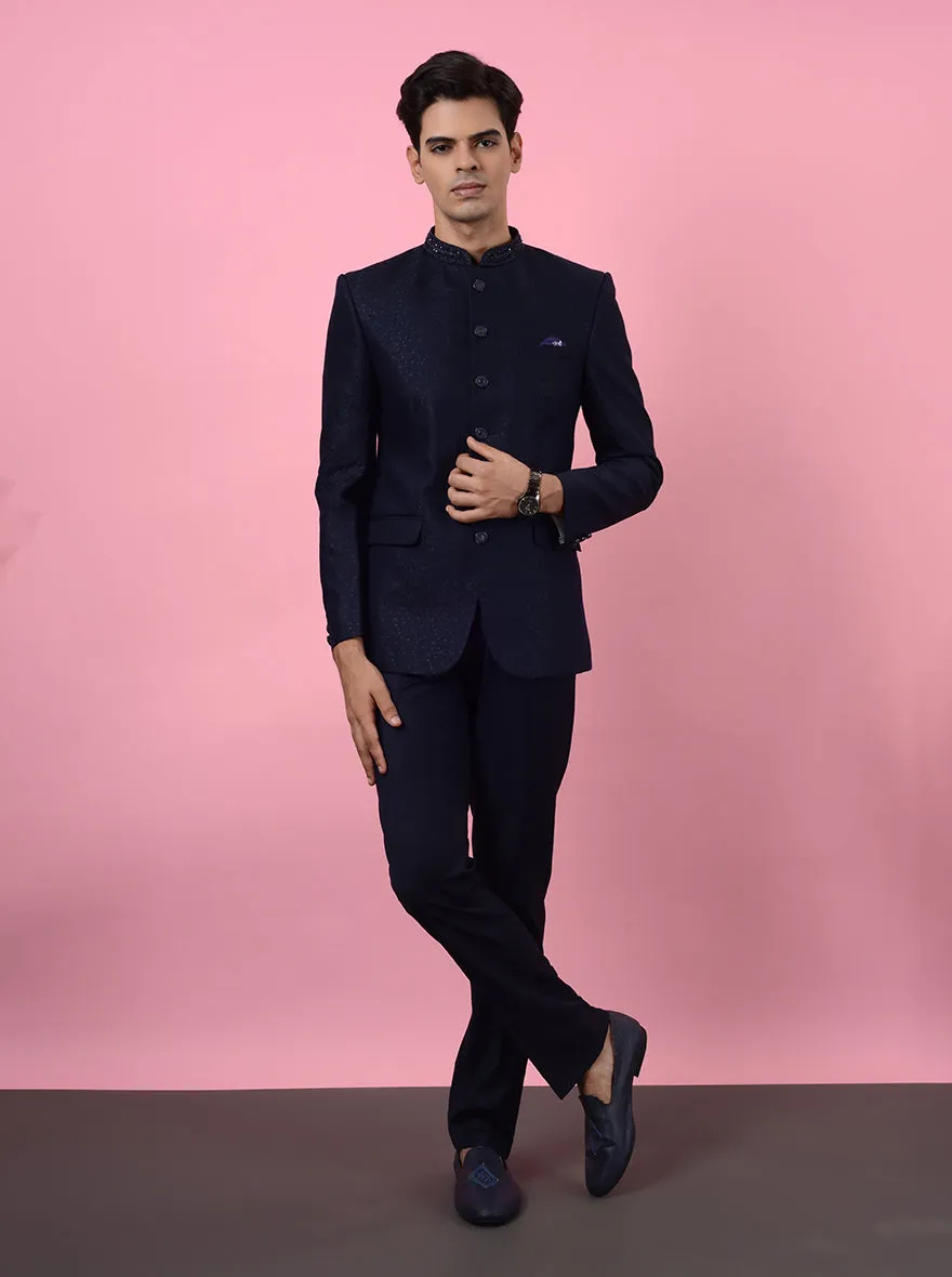 Navy Blue Jodhpuri Suit | JadeBlue