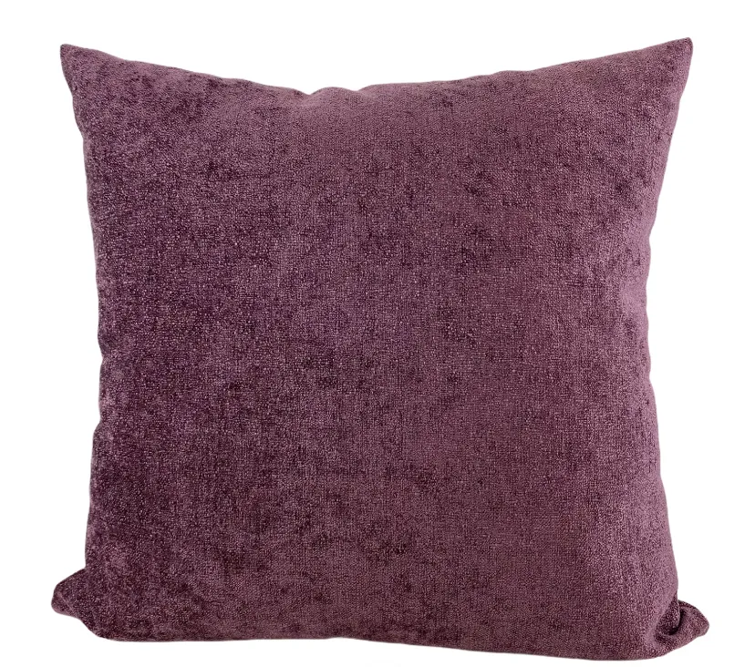 NEW Bouclair Boca Eggplant Throw Pillows 20x20", Retails $85 Each! Includes 2 Pillows!