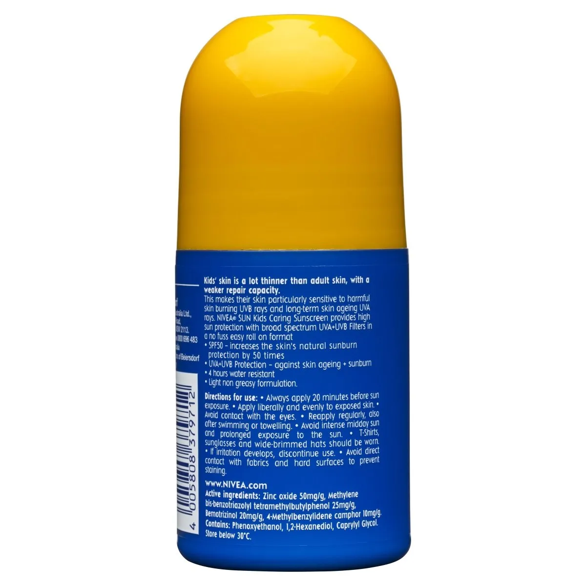 Nivea Sun SPF50  Kids Roll On 65mL