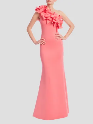 One Shoulder 3D Bow Dress