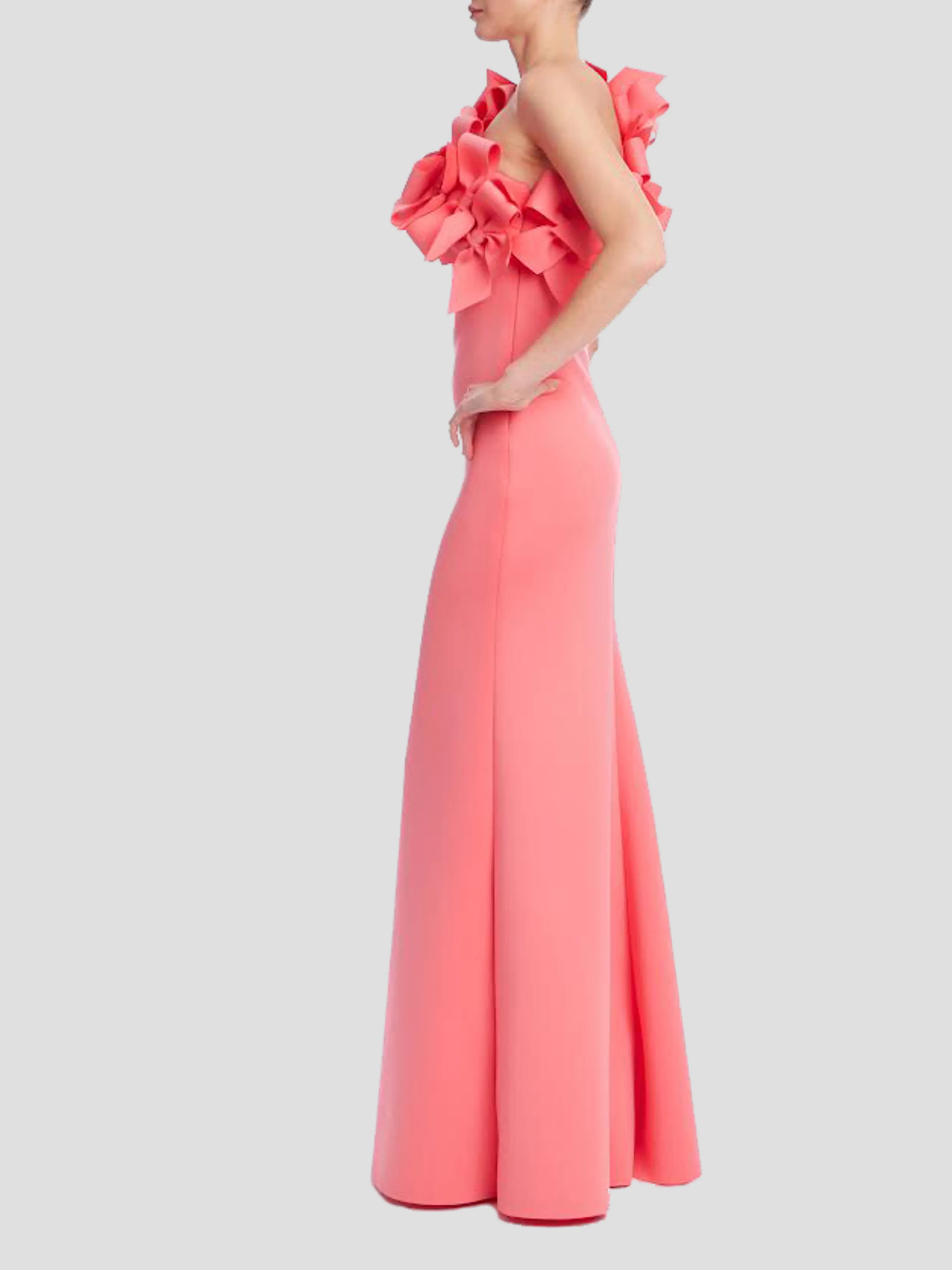 One Shoulder 3D Bow Dress
