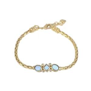 Opalas do Mar Collection - 3 Blue Opals Single Strand Bracelet