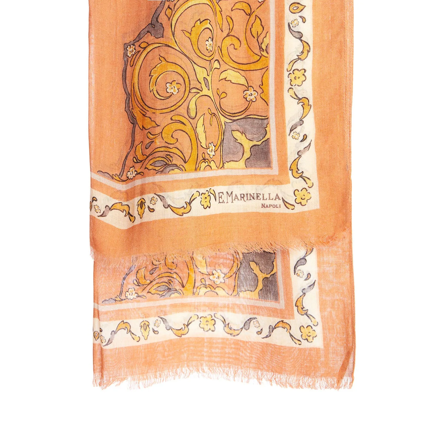 ORANGE WOOL STOLE