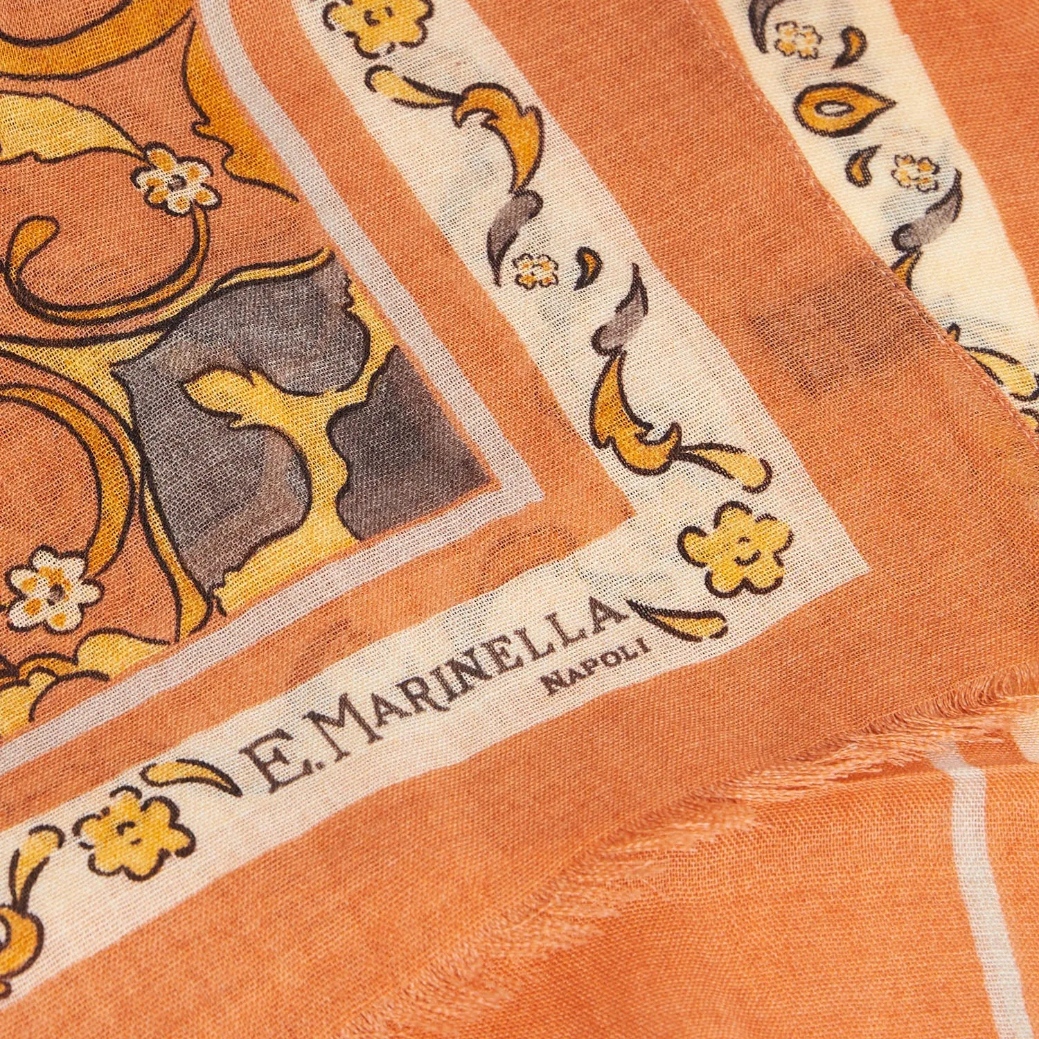 ORANGE WOOL STOLE
