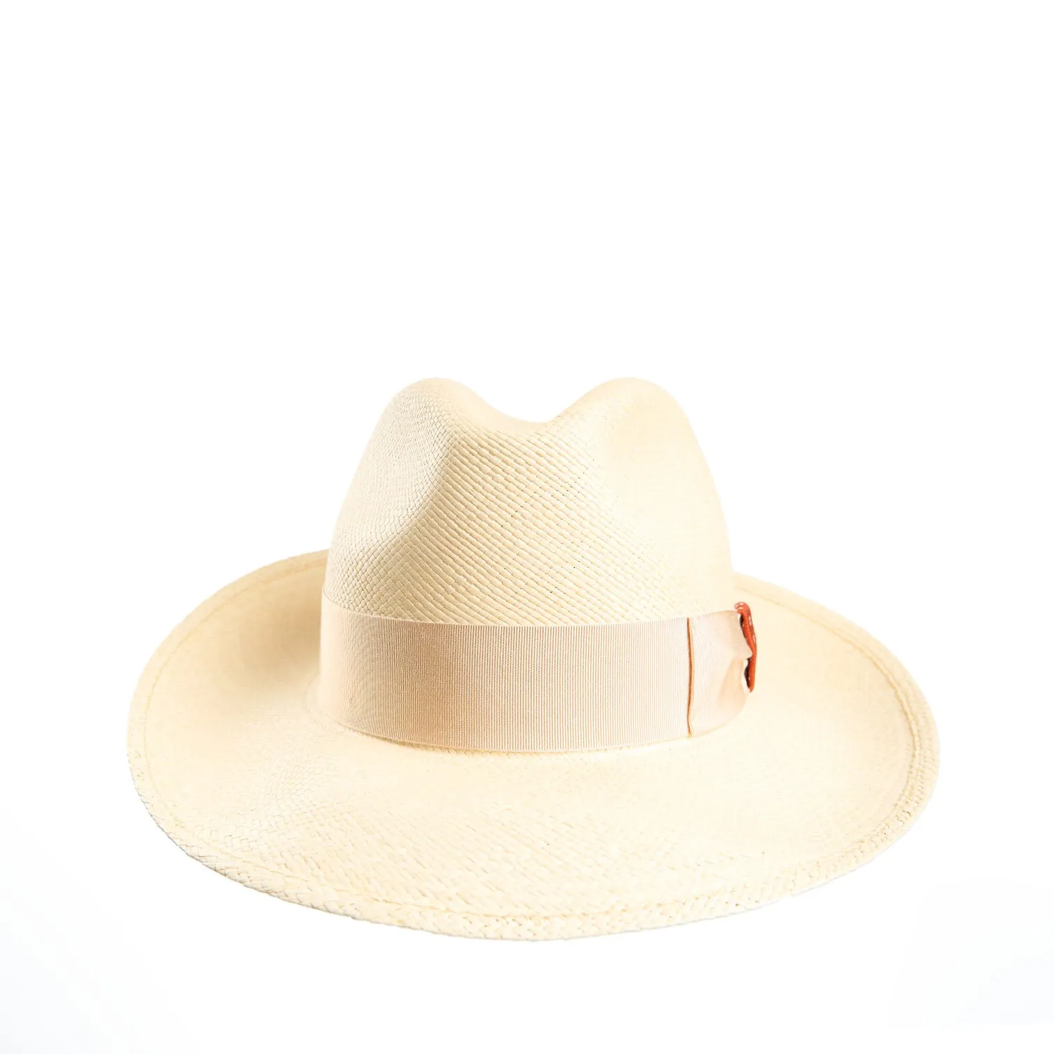 PANAMA AMEDEO MODEL WITH ORANGE SILK DETAILS - 55 cm