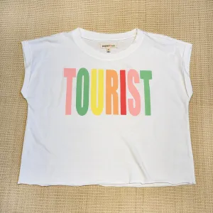 Paper Flower Rainbow Tourist Crop Tee