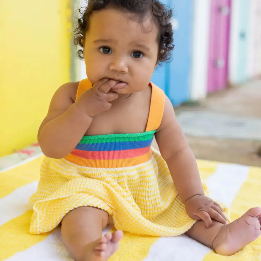 Poole - Yellow Knitted Sun Dress
