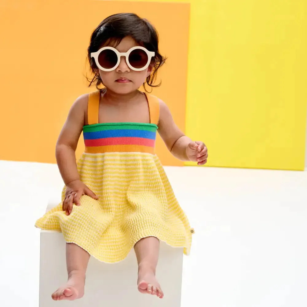 Poole - Yellow Knitted Sun Dress
